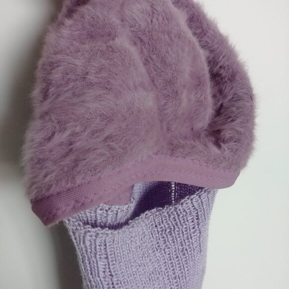 Kangol made in UK angora blend hat balaclava purple lavender violet Judy - Picture 4 of 16